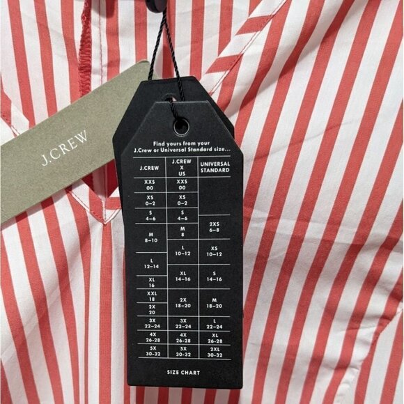 Universal Standard For J.Crew | Poplin Tie Sleeve Top - Picture 11 of 13